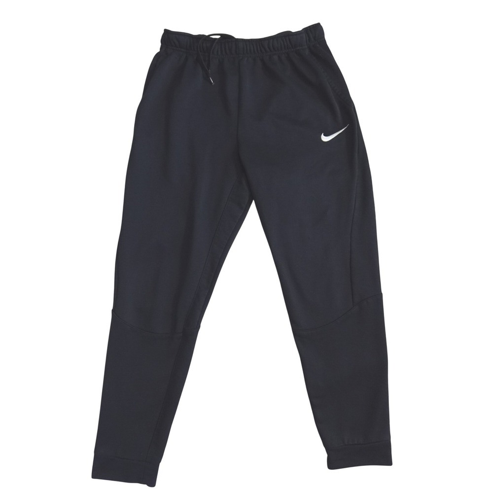 Nike Dri-FIT M Black Tapered Jogger Pants L Athletic Training Sweatpants